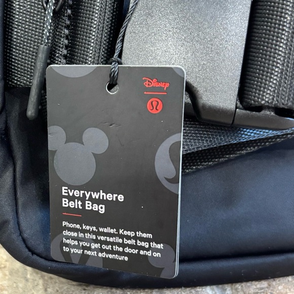 NWT Lululemon Everywhere Belt Bag *Disney Mickey In Black - Picture 9 of 11